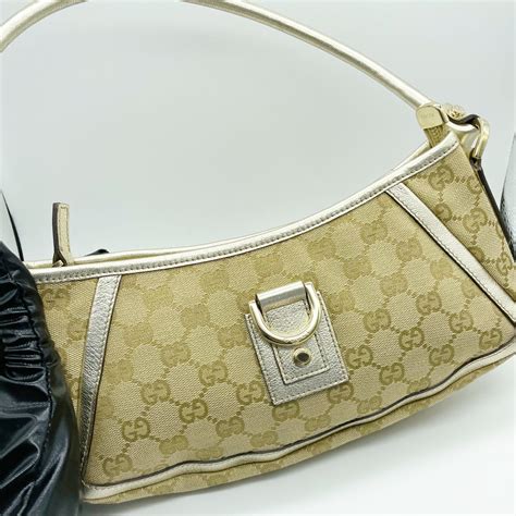 gucci bag cream color|gucci baguette bag.